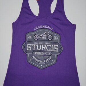Wraptor Wear Womens Sturgis 83rd Annual Anniversay Purple Tank Top Size Medium